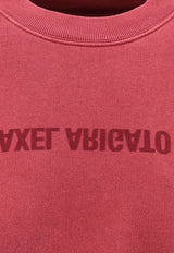 Axel Arigato Distorted Logo Washed Sweatshirt Burgundy A3013004BURGUNDY_Purple_33001994