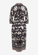 Pierre-Louis Mascia Aloe Printed Maxi Shirt Dress Multicolor ALOESAB11899516289101_MultiColour_35066004