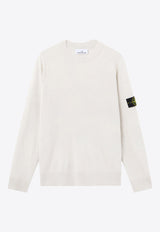 Stone Island Wool V-neck Sweater White K2S155100065S00B4V0M93_White_29840080