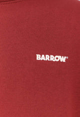 Barrow Logo Hooded Sweatshirt Burgundy F5BWUAHS068177_Bordeaux_29840444