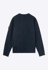 Stone Island Logo Patch Crewneck Sweatshirt Blue K2S156100022S0A20V0020_Blue_29840231