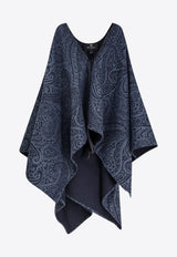 Etro Paisley Jacquard Wool Poncho Blue WRBD001299TJB37S9883_Clear Blue_29847033
