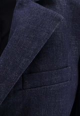 Pence 1979 Isabella Single-Breasted Denim Blazer Blue PW0031819281682_Darkdenimblue_35065752