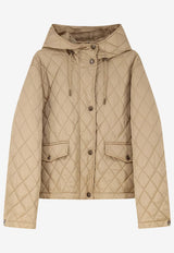 Burberry Stitched Quilted Jacket Beige 8113116B8626_FLAX_29839389