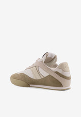 Chloé Kick Leather and Suede Sneakers Beige CH25W07IVD294_Softbeige_38331128