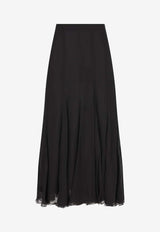 Chloé Muslin Silk Maxi Skirt Black CH25WJU20001001_Black_38331651