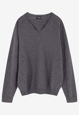 ZEGNA V-neck Cashmere Sweater Gray UGK68A2400K96_Grey_29848215