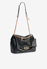 Balenciaga Darling Leather Chain Shoulder Bag Black 8525012AB8W1000_Black_30005227