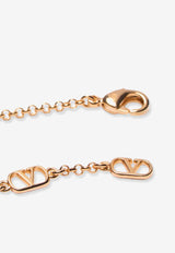 Valentino Ovalette VLogo Pearl Necklace Gold 7W0J0Y77UXMR5G_ORO/CREAM_30005372