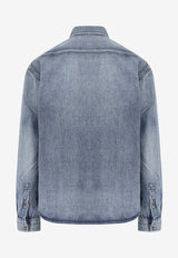 Saint Laurent Cassandre Denim Shirt Blue 823437Y14MJ4248_Day Blue_29849466