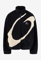 Balenciaga Faux Fur Zip-Up Jacket Black 850858TMQ261000_Black_38913516