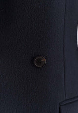 Balenciaga Godet Double-Breasted Wool Coat Blue 850608TQU148230_Blue_38913515