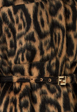 Fendi Leopard Print Fleece Wool Belted Jacket Brown FJ7561AVJFF1T6O_CAMEL-25_29850067