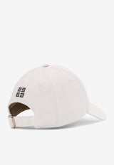Givenchy Logo Embroidered Baseball Cap White BPZ022P0JV_100_White_38913110