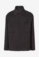 Fendi Monogram Buttoned Overshirt Black FW1500AVIXF1FL8_BLACK/GREY_29853141