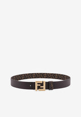 Fendi FF Square Reversible Leather Belt Brown 7C0541ASIWF1S9U_EBANO+TB MORO+O SAT_29850333