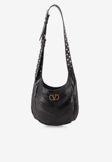 Valentino Small Hoboho Nappa Leather Shoulder Bag Black 7W0B0S63GHA0NO_Black_30005311