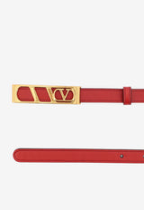 Valentino VLogo Signature Leather Belt Red 7W0T0SU1IYR0RO_ROSSO V_30005176