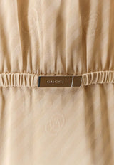 Gucci Silk Tied Midi Dress Beige 849716ZAM5B9853_GARDENIA_29854428