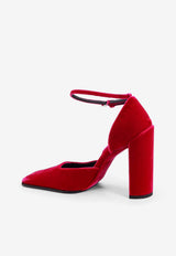 Alaïa D'orsay 90 Velvet Pumps Fuchsia AA3E1008A014426_Fuchsia_30005081