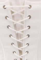 Balenciaga Corseted Cropped Shirt White 850782TSM199000_White_30005021