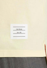 Thom Browne 4-bar Stripes Crewneck T-shirt Yellow FJS102G07862_740