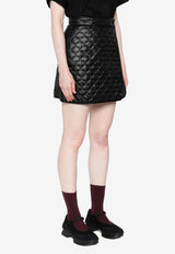 Moncler Diamond Quilting Mini Skirt Black K20932D00036597YG_999