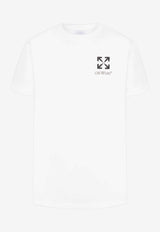 Off-White Arrow Print Slim T-shirt White OMAA027F25JER00F_0110