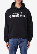 Dsquared2 Logo Print Hooded Sweatshirt Black S71GU0735S25516_900