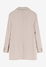 Hugo Boss Jukana Wool-Blend Double-Breasted Blazer White 50548736118_OPEN WHITE_30893602