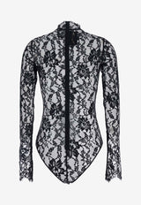 Valentino Floral Lace Bodysuit Top Black 7B0MR01Z9TS0NO_Black_30005355