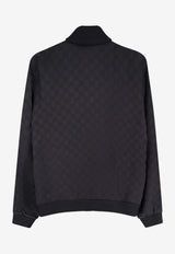 Gucci GG Supreme Zip-Up Bomber Jackets Black 792383XJGSE1000_Black_29849797