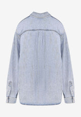Gucci Washed Denim Buttoned Shirt Blue 835220XDDCY4452_LIGHT BLUE/MIX_29853224