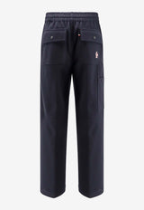 Moncler Grenoble Logo Patch Straight-Leg Pants Beige K20978H0000189B08742_Beige_29843659