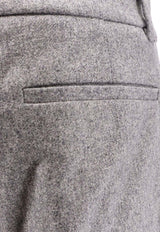 Hugo Boss Melange Wool-Blend Pants Gray 50548280058_Light pastel grey_30893644
