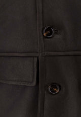 Hugo Boss Mabano Shearling Jacket Brown 50548628289_Brown_30893709