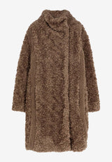 Hugo Boss Faux Fur Coat Brown 50548340247_OPEN BROWN_30893722