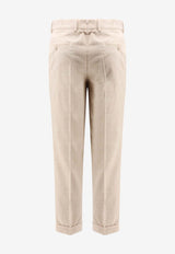 Hugo Boss Straight Corduroy Pants Beige 50549641287_Open beige_30893689