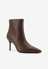 Staud Sebastian 80 Leather Ankle Boots Brown F25F1028LNTRUFF_Truffle_35065825