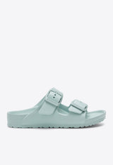 Birkenstock Kids Boys Arizona Buckled Rubber Slides Green 1026753BPVC/S_BIRKE-SG