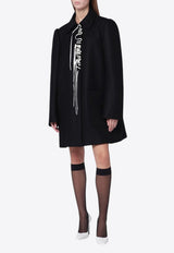 Dries Van Noten Embroidered Buttoned Coat Black 102692216/R_DRVNO-900