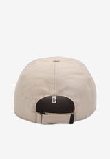 Moncler Grenoble Logo-Embroidered Baseball Cap White 3B00003-04863-20D