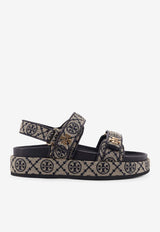Tory Burch Kira Monogram Jacquard Sandals Navy 155154430_PERFECT NAVY_38331227
