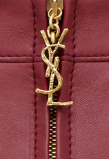 Saint Laurent Cassandre Leather Pencil Skirt Red 846801YCTN26262_ROUGE TOMETTE_30005256