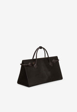 Alaïa Le Teckel Hair Calf Leather Tote Bag Brown AA1S14042I047719_Chocolat_30005067