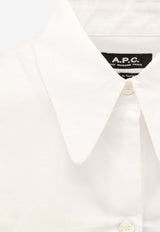 A.P.C. Bianca Long-Sleeved Shirt White COEVDF12636AAB_White_38331931
