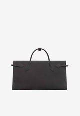 Alaïa Le Teckel Nubuck Leather Tote Bag Gray AA1S14042CA214840_Grey_30005062