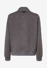 Fendi Embossed FF Wool Overshirt Gray FW1413AVIXF1M2T_Greymelange_35307700