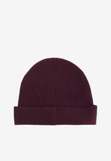 A.P.C. Axel Ribbed Logo Beanie Bordeaux WVBDKM25111GAC_Bordeaux_39616619