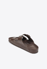 Birkenstock Arizona Rubber Slides Brown 1027402PVC/S_BIRKE-RO